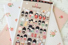 KOKESHI – Adorable scrapbooking sticker