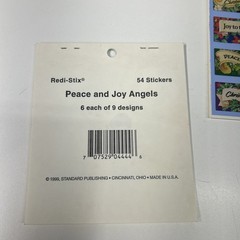 Standard Publishing Acid Free Christmas Blessings Stickers Peace Angels Stickers