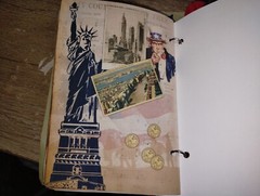 USA America Junk Journal Scrapbook