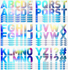 232 Pieces 24 Sheets Letter Stickers Large Bulletin Board Letters Laser Alphabet