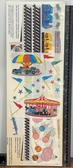 2002 CREATIVE MEMORIES AMUSEMENT PARK STICKERS 6165540602 ROLLER COASTER HOT DOG
