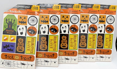 American Greetings Halloween Sticker Lot 15 Sealed Packs 109 Sheets NOS Teachers