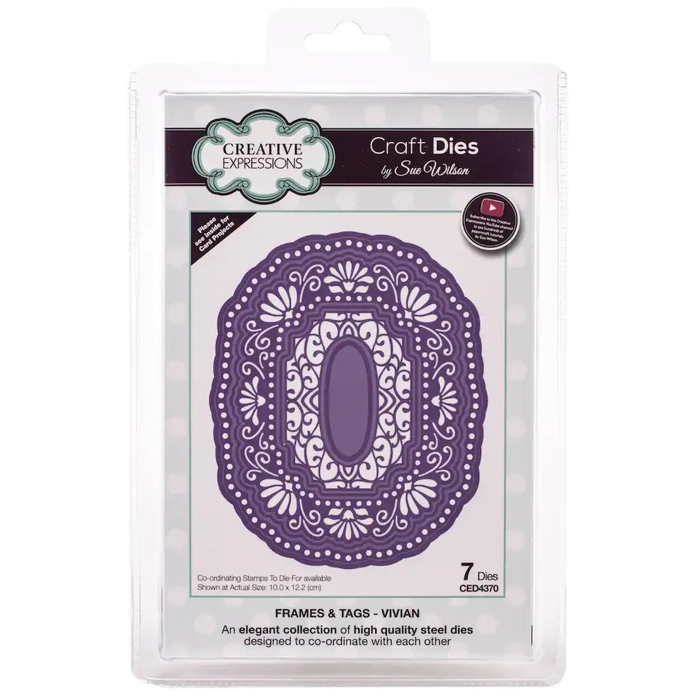 Creative Expressions Metal Cutting Die FRAMES AND TAGS – VIVIAN