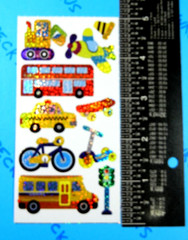 Vehicles & Bikes Stickers Small Prismatic Sheet