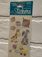 FRANCES MEYER Baby Toys Stickers NEW 2 Sheets MADE IN USA