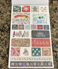 Hobby Lobby CHRISTMAS 2021 Sticker Book 8 Pages Holiday 500+ Pieces