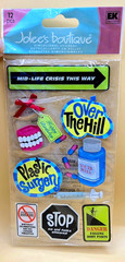 2009 Jolee’s Boutique 12pc OVER THE HILL Dimensional Stickers, BRAND NEW