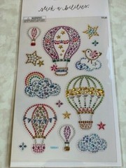 STICKABILITIES THE PAPER STUDIO EPOXY HOT AIR BALLOONS 14 PCS