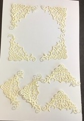 Page Corners Photo Corners Fancy Opulent Swirls Corner Die Cuts 8 pcs 1-7/8”