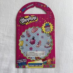 Shopkins Fashion Beauty Variety Fun Pack For Kids 100+ Stickers & Coloring Pages