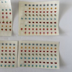 Vintage Sticker Sheets Hallmark Happy Nails Stickers 1980s Ice Cream Mushrooms