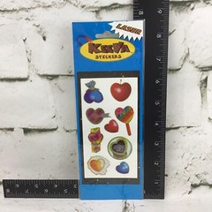 Vintage KeeVa Scrapbooking Stickers Hearts Gold Embossed Shimmer Sealed Pack