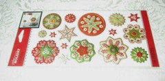 Jolee’s Boutique Holiday Stickers 16 Pieces Dimensional Snowflakes EK Success