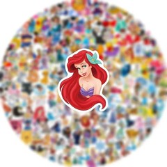 50-300Pcs Disney Mixed Anime Stickers Cute Mickey Princess Decals Toy Gift Lot