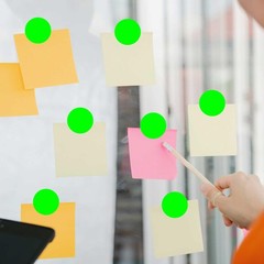 ‎‎1000PCS Fluorescent Green Circle Dot Labels, 1 inch Round Stickers Roll, Ea…