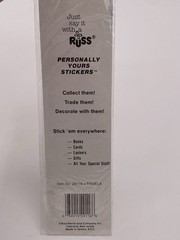 Vintage Russ Pamela Personalized Sticker Sheet Sealed 80s 90s Retro Stickers