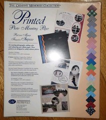 Creative Memories Printed Photo Mounting Paper 20 Prints 20 Sheets NEW 10×12