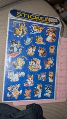 Vintage Stickers Mark 1 Celebrity Stickers Cats Kittens 2 Sheets New Pack READ