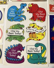 Vintage Sticker LOT 1980s 90s Some Rare Sheets Hallmark Video Game + Dinosaurs