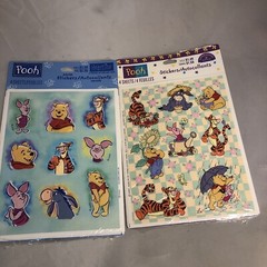 Vintage Disney Winnie The Pooh Stickers 2 packages sealed Tigger Eeyore piglet