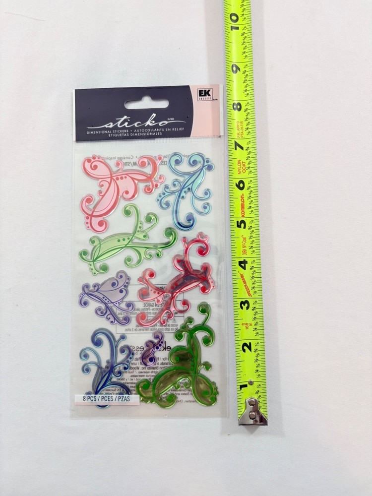 STICKO STICKERS/ BRILLIANT FLOURISH / DIMENSIONAL / PUFFY / GLOSSY