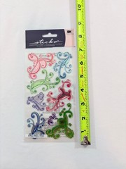 STICKO STICKERS/ BRILLIANT FLOURISH / DIMENSIONAL / PUFFY / GLOSSY