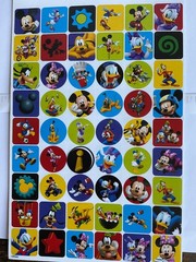 Vintage Stickers/rub ons Mixed Lot Disney,Holiday,Sesame Street, animals