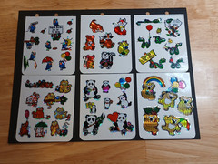 Vintage 1980s Stickers Prism Sparkle Unicorn Butterfly Rainbow Animal 12 Sheets