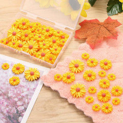 100 Pcs Resin Daisy Decor Daisy Embellishment Epoxy Sunflowers Craft Decorations