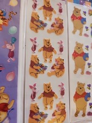 Vintage Sandylion Hallmark Winnie the Pooh Sticker Lot Disney Classic 8 Sheets