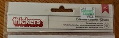 Lot 10 Packs 3 Dimensional Letters/Numbers Black Red Glitter 1,172 Pieces NEW