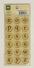 Page Pebbles Making Memories Alphabet Black Letter Stickers Pack