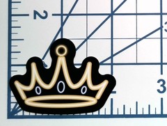 Neon Crown King Queen Sticker Vinyl Die Cut Scrapbooking Journal Decor