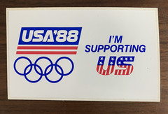 Misc Sticker Lot, Most Vtg 1980s ~ Disney, Ski, USA Olympics, Space Center