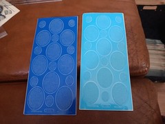 2X STICKERS SCRAPBOOKING NEW (ST1320) MOSAIC FIGURES