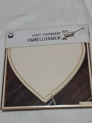 P13 Light Chipboard Embellishments Bundle 10assorted medium & large sizes
