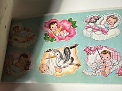 1962 vintage 36 BABY SEALS stickers EUREKA Full Booklet Scranton PA