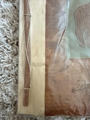 Handmade Album Of Natural Material Buffalo Jackson Hole Scrapbooking Craft New