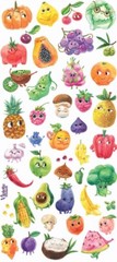Violette Stickers Funny Face Produce Fruits & Veggies Craft Planner Supply