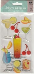 Jolee’s Boutique Epoxy stickers VELLUM PARTY DRINKS Theme 89194 Fast FREE Ship!
