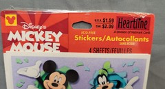 Hallmark Heartline Disney Mickey & Minnie Mouse Friends Stickers 4 Sheets Sealed