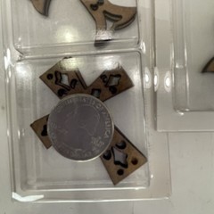Crafters Square Laser Cut Kraft Icons Keys Stars Crosses Leaves Butterflies