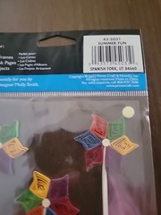 Provo Craft «Stand-Outs» Quilled Stickers Paper Crafting Vintage Pinwheels/Wagon