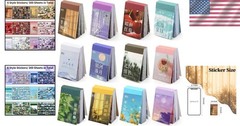 12 Set Washi Sticker Journaling Supplies – 600 Pieces