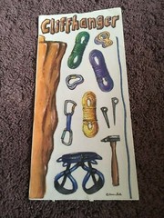 JUMBO 4 x 12″ STICKER PARADE Sticker Sheet MOUNTAIN ROCK CLIMBING CLIFFHANGER *