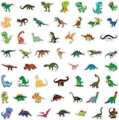 162pcs Dinosaur Stickers for Kids Boys, Cute Funny Waterproof Vinyl Cartoon