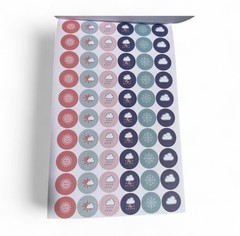 Pen+Gear Paper Sticker Book Pink Blue 15 Sheets 600+Stickers READ