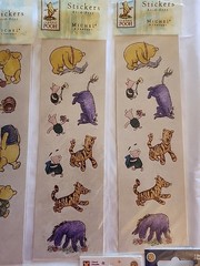 Vintage Sandylion Hallmark Winnie the Pooh Sticker Lot Disney Classic 8 Sheets