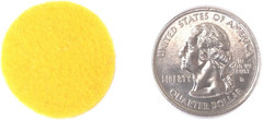 1 Inch Yellow 100Pc Felt Circle Stickers