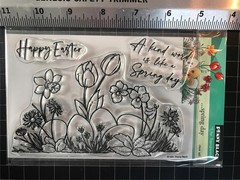 New Penny Black Rubber Stamp …SPRING DAY Happy Easter cling set free USA ship